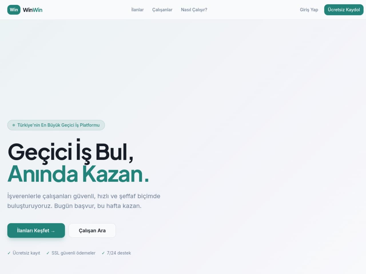 WinWin — Geçici İş İlanları